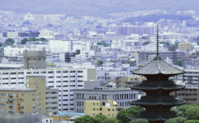 京都を見下ろす最上階